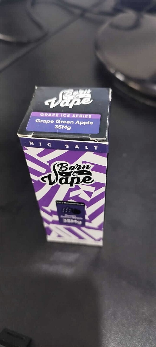Born to Vape E-Juice Grape Green Apple - Nic Salt; juicevapebr.com